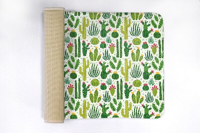 Bath rug Pattern cacti