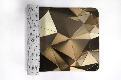 Bathroom mat Gold pattern