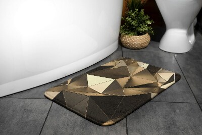 Bathroom mat Gold pattern