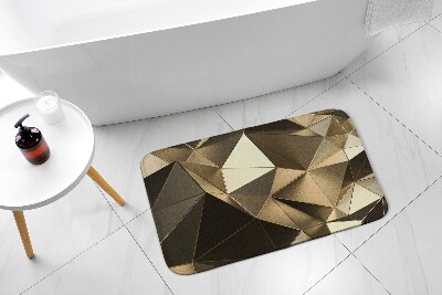 Bathroom mat Gold pattern