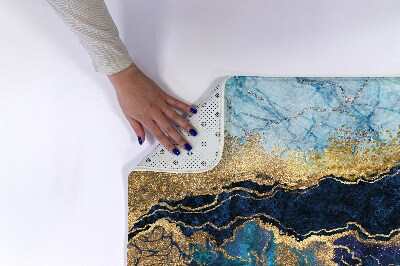 Bathmat Blue marble