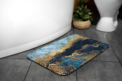 Bathmat Blue marble