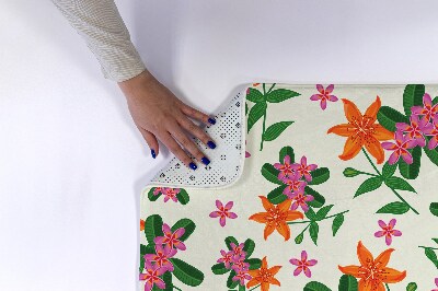 Bathmat Floral pattern