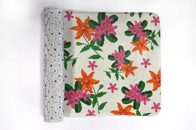 Bathmat Floral pattern