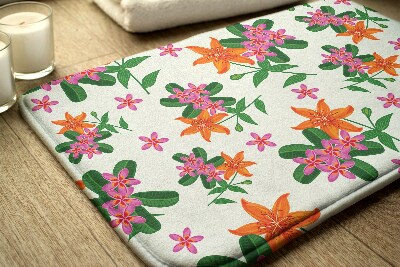 Bathmat Floral pattern