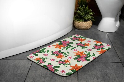 Bathmat Floral pattern