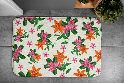 Bathmat Floral pattern