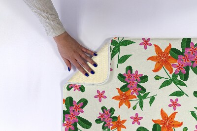 Bathmat Floral pattern