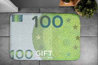 Bath mat Euro banknote money