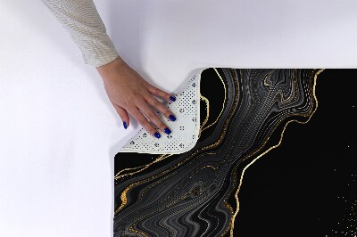 Bath mat Black marble