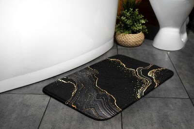 Bath mat Black marble