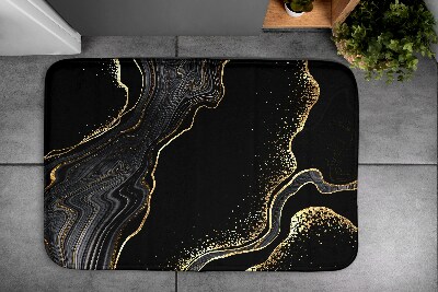Bath mat Black marble