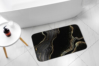 Bath mat Black marble