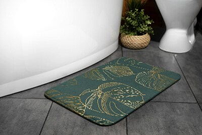 Bathroom rug Monster leaves