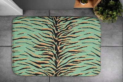 Bathroom rug Tiger stripes abstraction
