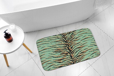 Bathroom rug Tiger stripes abstraction