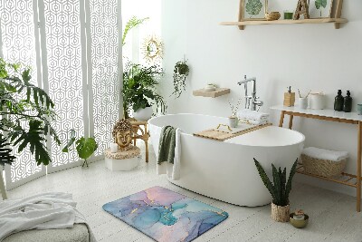 Bathmat Colorful marble