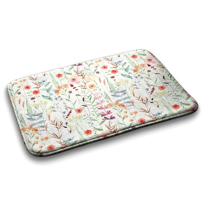 Bathmat Plants flowers pattern