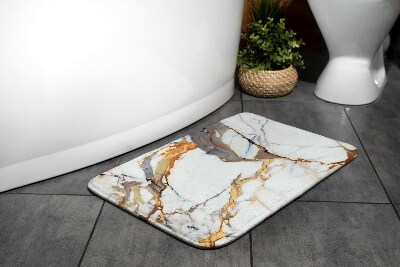 Bathroom carpet White marble