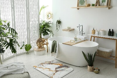 Bathroom carpet White marble