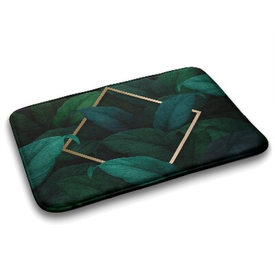 Non slip shower mat Tropical leaves