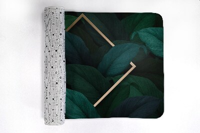 Non slip shower mat Tropical leaves