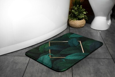 Non slip shower mat Tropical leaves