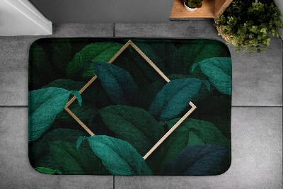 Non slip shower mat Tropical leaves