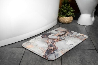 Bath mat Bright marble