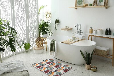 Bathroom carpet Birds flowers pattern