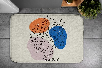 Non slip shower mat Coral reef