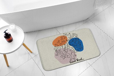 Non slip shower mat Coral reef