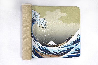 Bathroom mat Kanagawa great wave