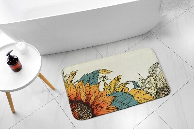 Bathmat Sunflower flower