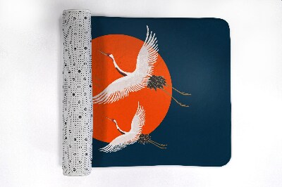 Bathmat Japanese crane