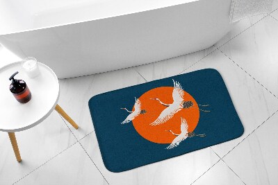 Bathmat Japanese crane
