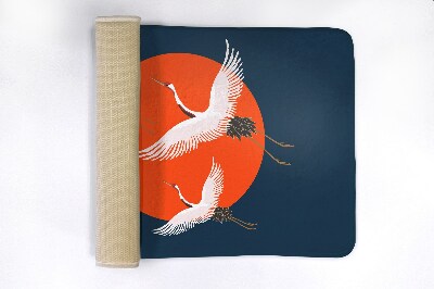 Bathmat Japanese crane