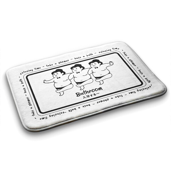 Bath mat Sumo players