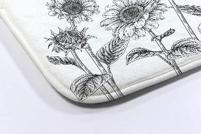 Bath mat Sunflowers flowers