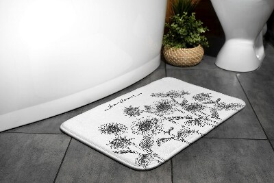 Bath mat Sunflowers flowers