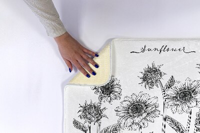 Bath mat Sunflowers flowers