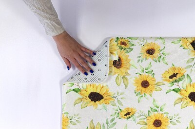 Bathmat Sunflowers flowers