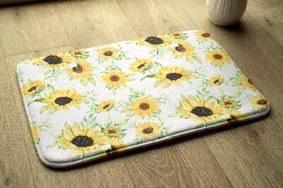 Bathmat Sunflowers flowers