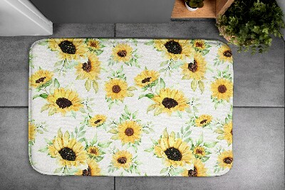 Bathmat Sunflowers flowers