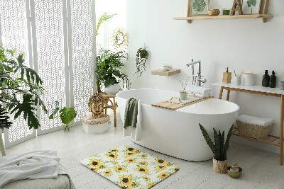 Bathmat Sunflowers flowers