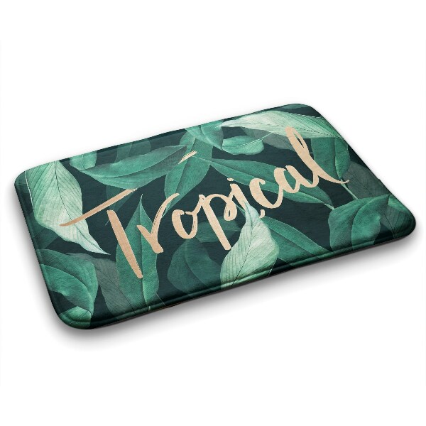 Bathmat Tropical leaves