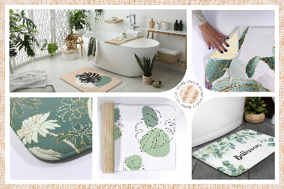 Bathmat Tropical leaves