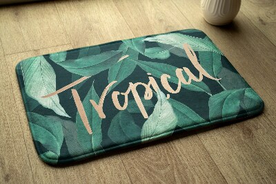 Bathmat Tropical leaves