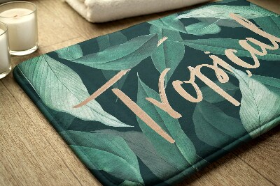 Bathmat Tropical leaves