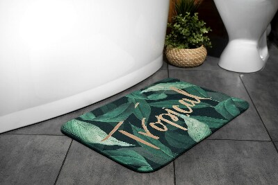 Bathmat Tropical leaves